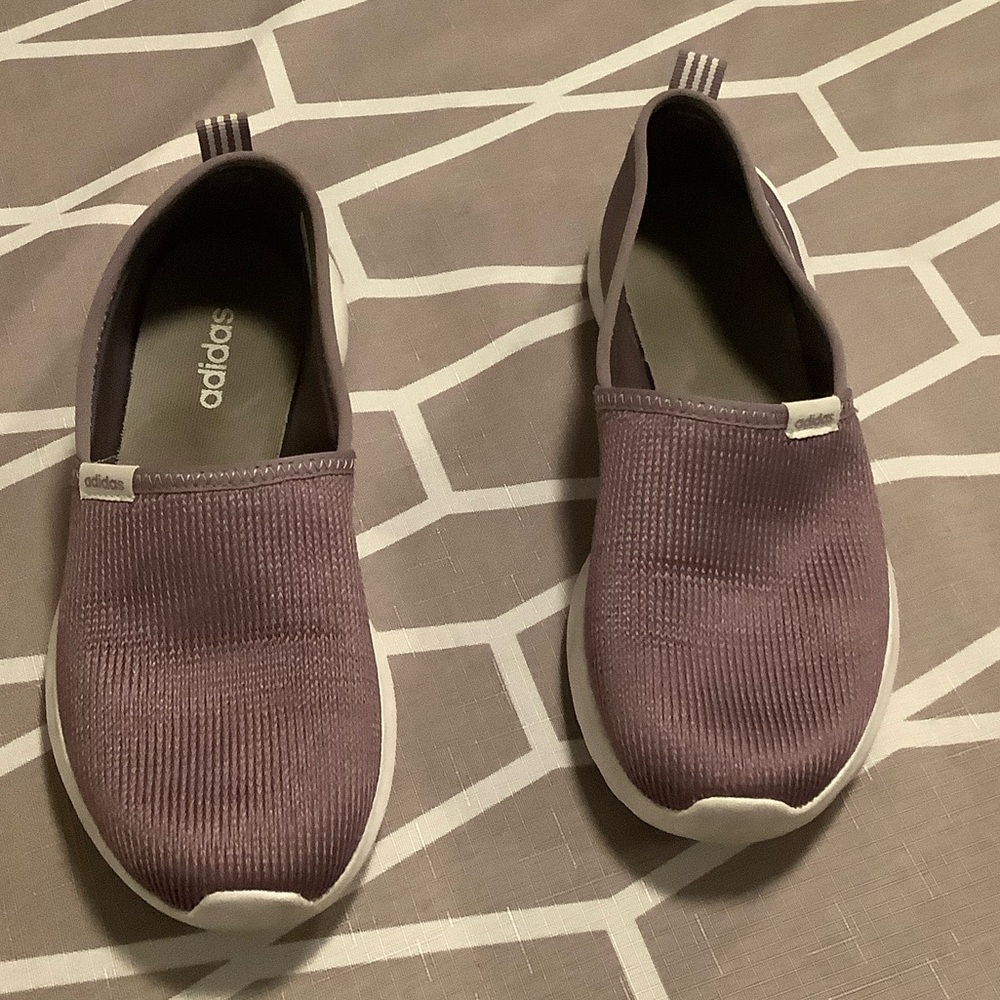 Adidas Women's Mauve Slip-On Sneakers
